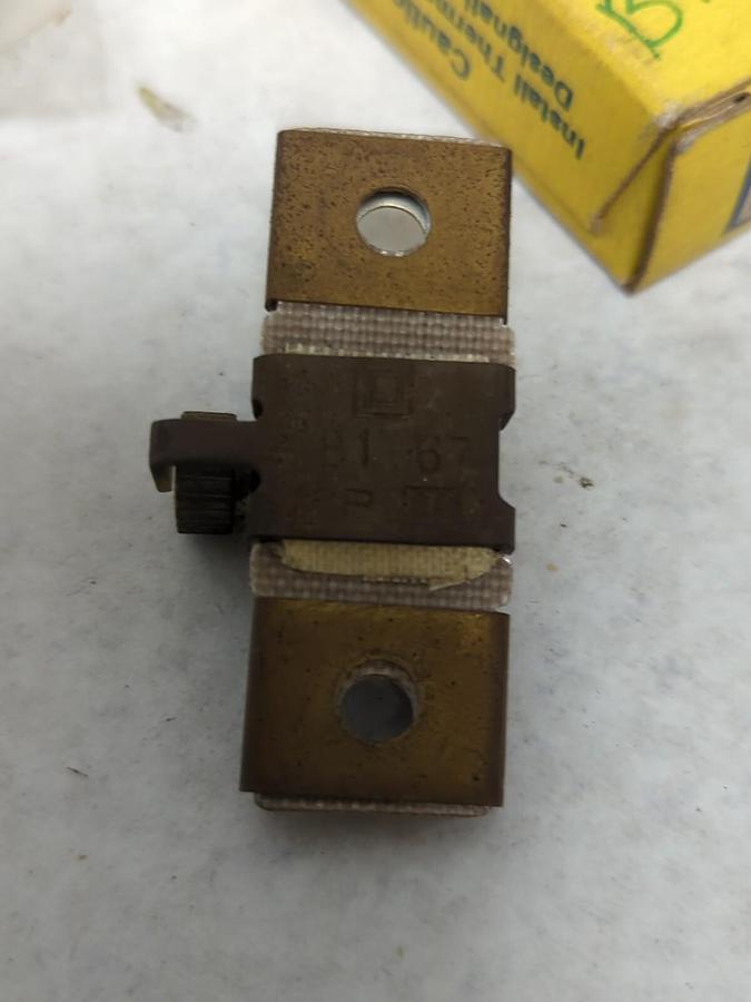 SQUARE D,B1.67,THERMAL OVERLOAD HEATER ELEMENT LOT OF 3 NOS