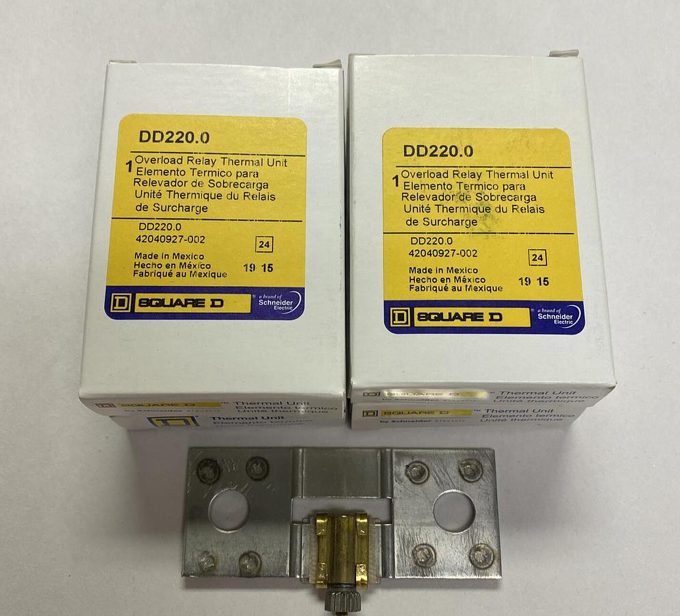 SQUARE D,DD220,OVERLOAD THERMAL HEATING ELEMENT LOT OF 4 NOS