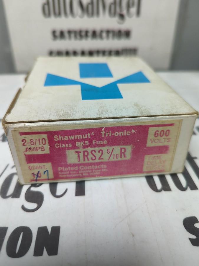 GOULD SHAWMUT,TRS 2-8/10R,TRI-ONIC 2-8/10 AMP FUSES BOX OF 10 NOS