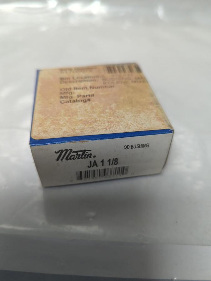 MARTIN,JA 1-1/8,QD BUSHING 1-1/8 INCH NOS