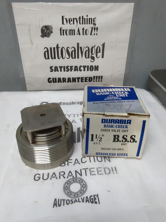 DURABLA,8007,BASIC CHECK VALVE 1-1/2 INCH NPT 700 CWP