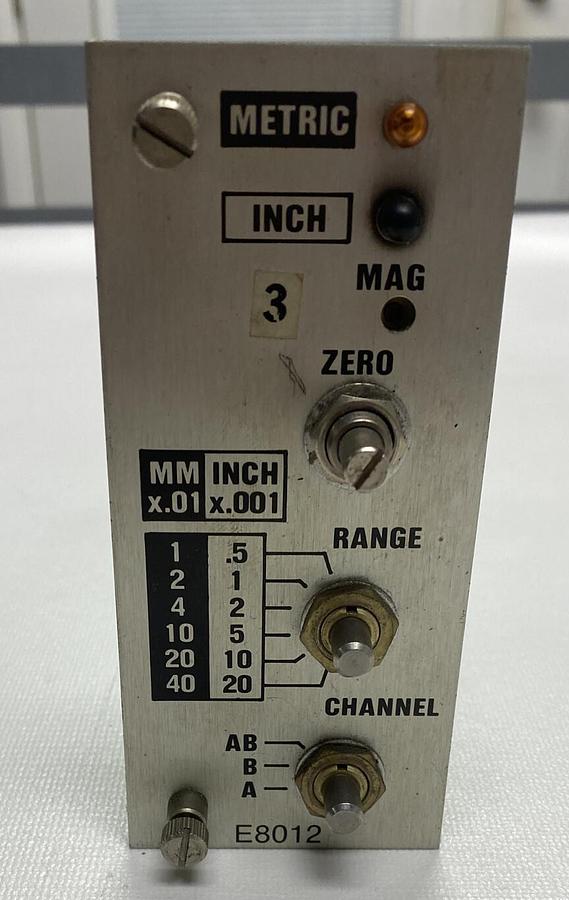 Used EDMUNDS GAGES,E8012,DUAL INPUT ELECTRONIC MODULE