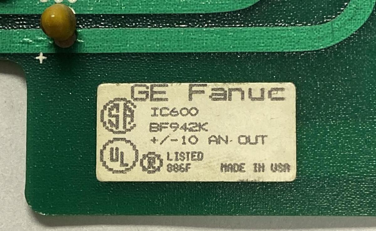 Used GE FANUC,IC600BF942K 44A717106-010, ANALOG OUTPUT MODULE