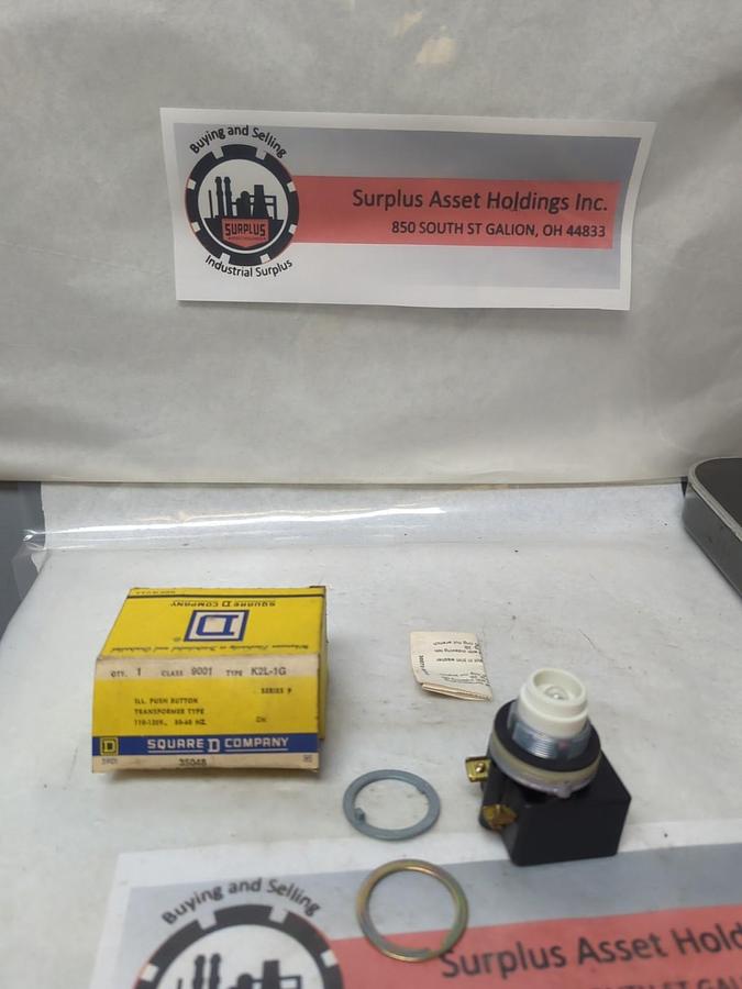 SQUARE D,9001 K2L-1G,ILLUMINATED PUSH BUTTON TRANSFORMER TYPE NOS