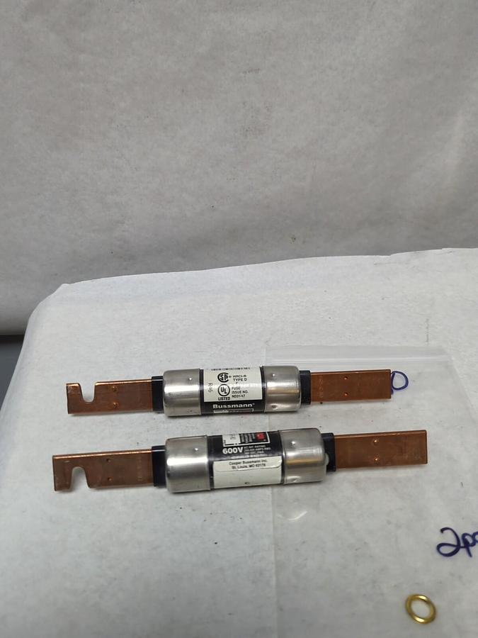 Used COOPER BUSSMANN,FRS-R-80,FUSETRON 80 AMP FUSE LOT OF 2 PRE-OWNED