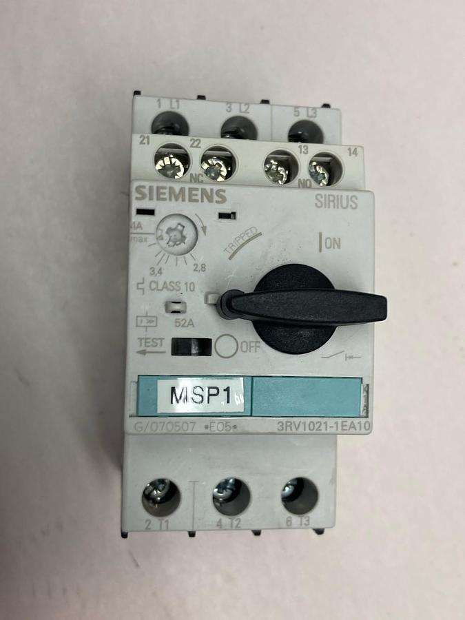 Siemens,3RV1021-1EA10,Circuit Breaker Class 10 50/60Hz