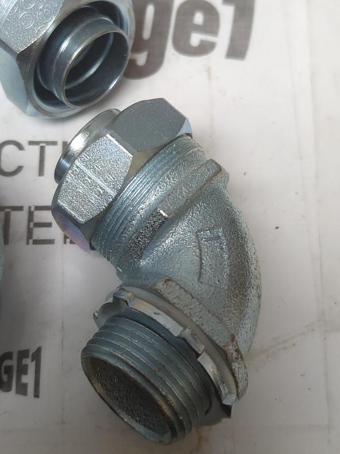 APPLETON,ST90100,1 INCH 90 DEG LIQUID TIGHT CONDUIT CONNECTORS BOX OF 5 NEW