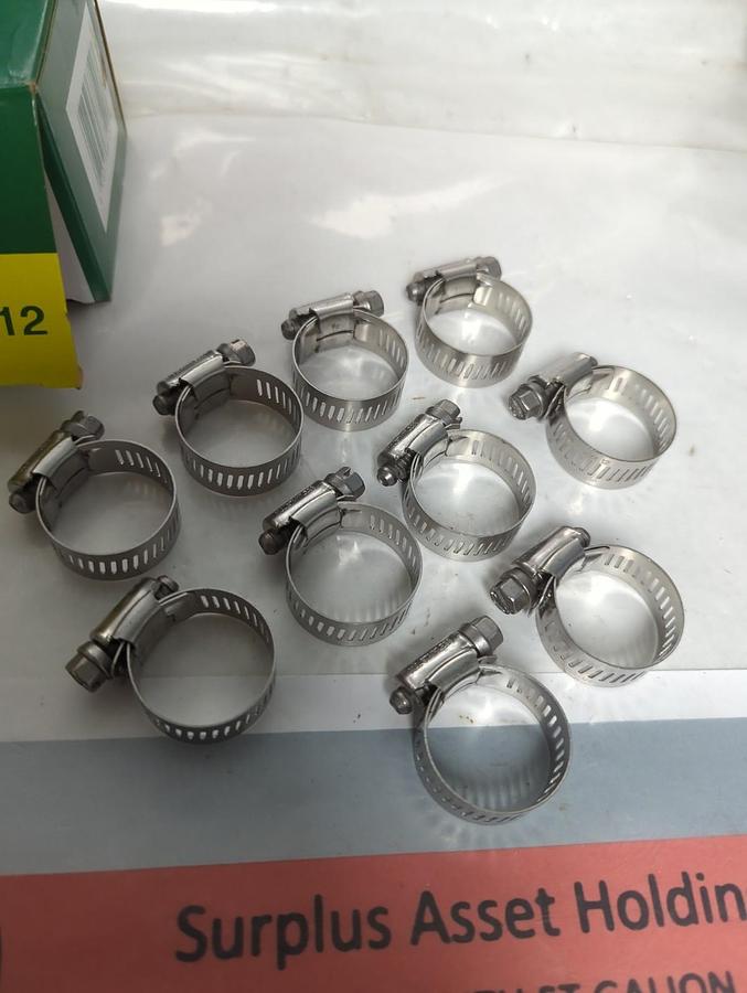 IDEAL,6812,STAINLESS STEEL HOSE CLAMP 1/2-1-1/4 INCHES BOX OF 10 NOS