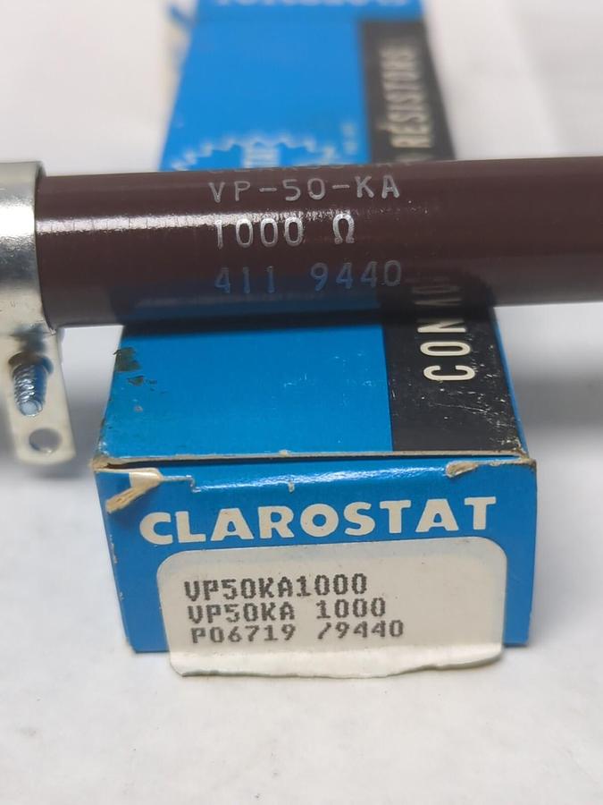 CLAROSTAT,VP50KA,RESISTOR 1000 OHMS LOT OF 3 NOS