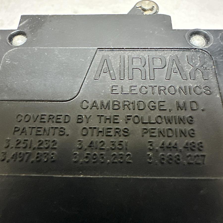 Used Airpax,UPL11-1295-17,15 Amp 2 Pole Circuit Breaker LOT of 6