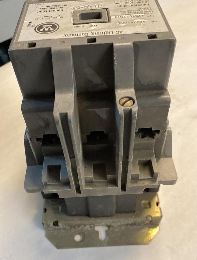 Used Westinghouse,A202K3CAZ,100 Amp 600V AC Lighting Contactor Style 1254C31G13