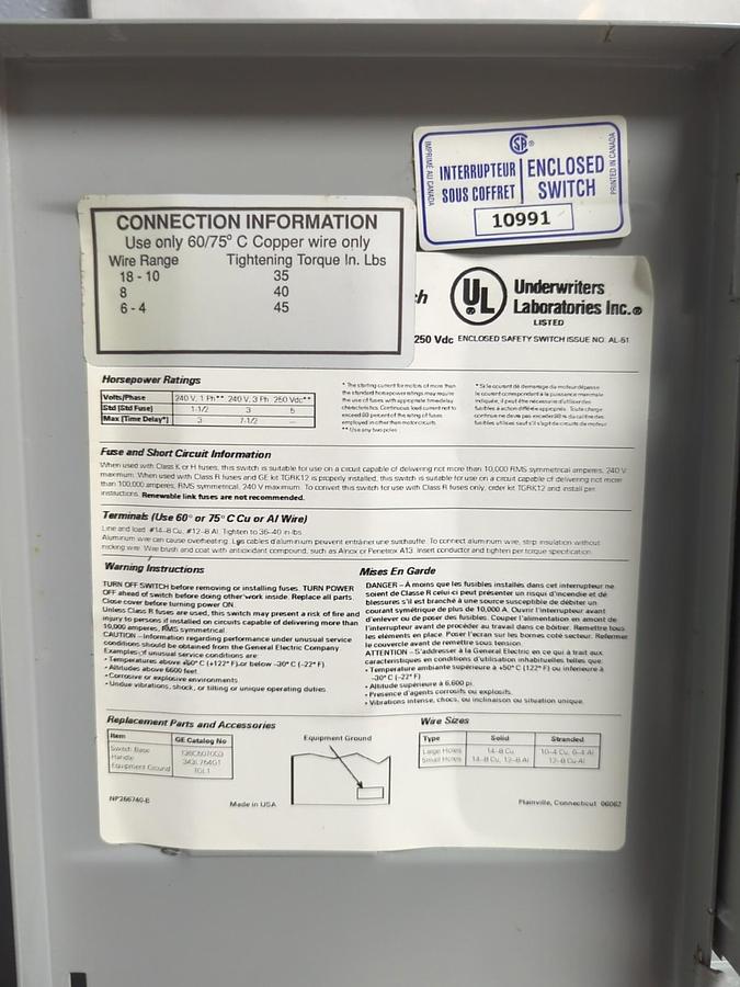 STARLINE,FD60-30-3-250-4,BUSSWAY TAP BOX 30 AMP 250V NOS