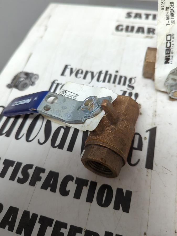 NIBCO,T-585-70,BALL VALVE 1/2 INCH LOT OF 3 NOS