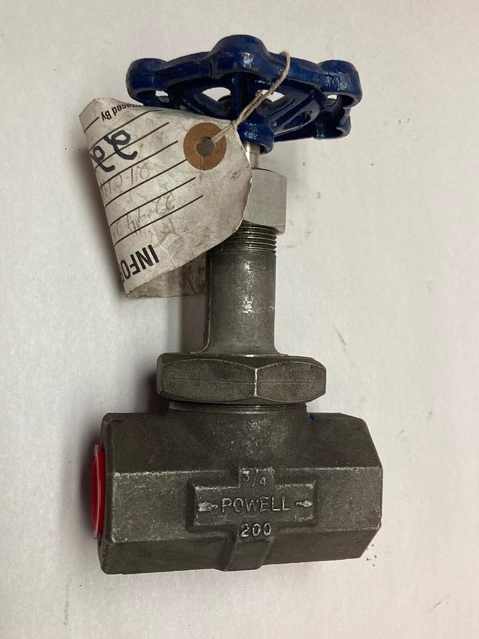Powell,Figure 1861 3/4 Inch,Stainless Steel Globe Valve 200Wog 500F Max