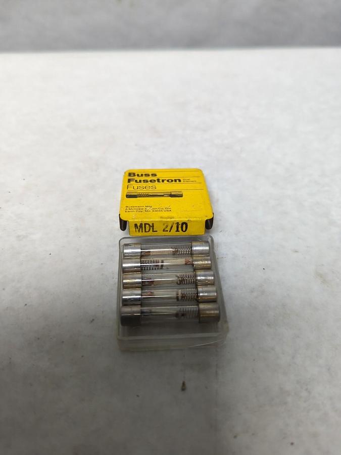 COOPER BUSSMANN,MDL 2/10,DUAL ELEMENT FUSE PACK OF 5 NOS