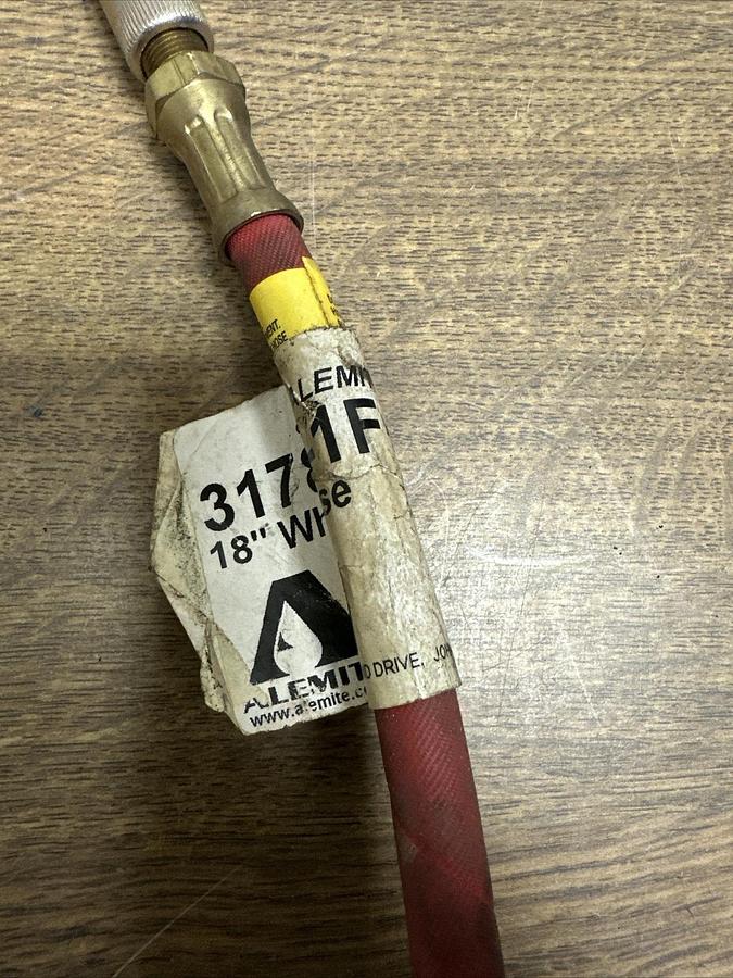 Alemite,317850-1F,18" Whip Hose