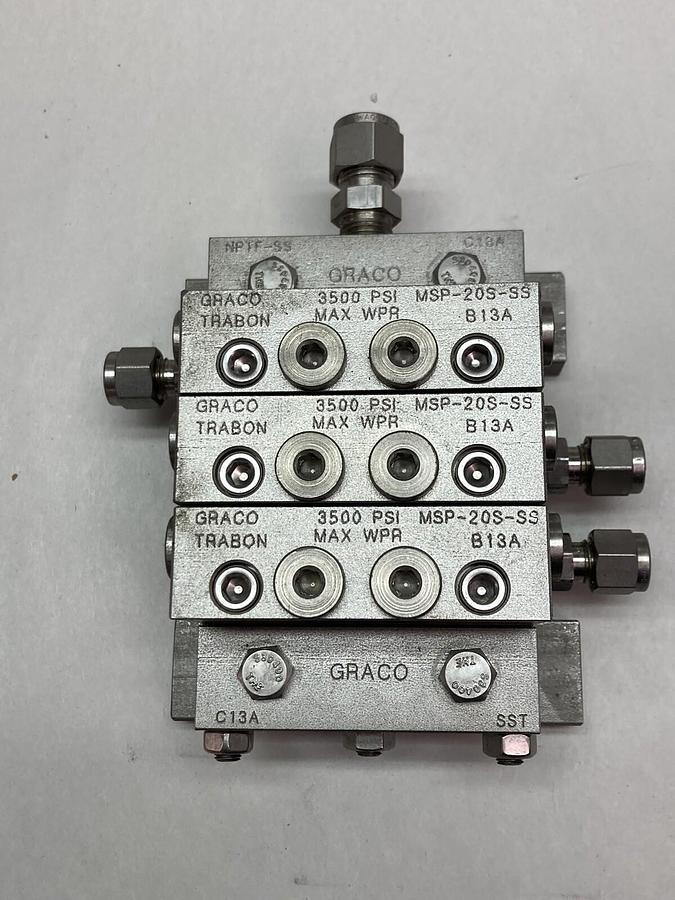 Graco,NPTF-SS,C13A Divider Valve Block
