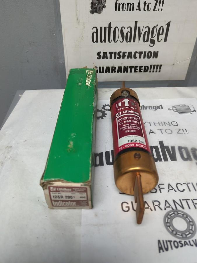 LITTELFUSE,IDSR 200,INDICATOR 200 AMP FUSE NOS
