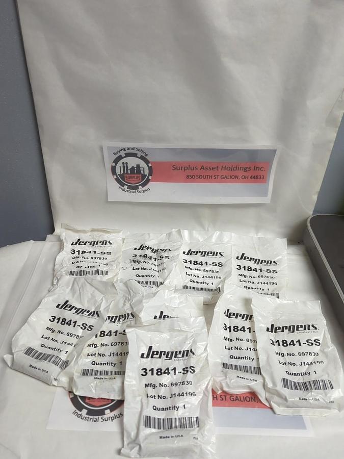 JERGENS,31841-SS,SPIRAL GROOVE PULL DOWEL PIN LOT OF 10 NOS
