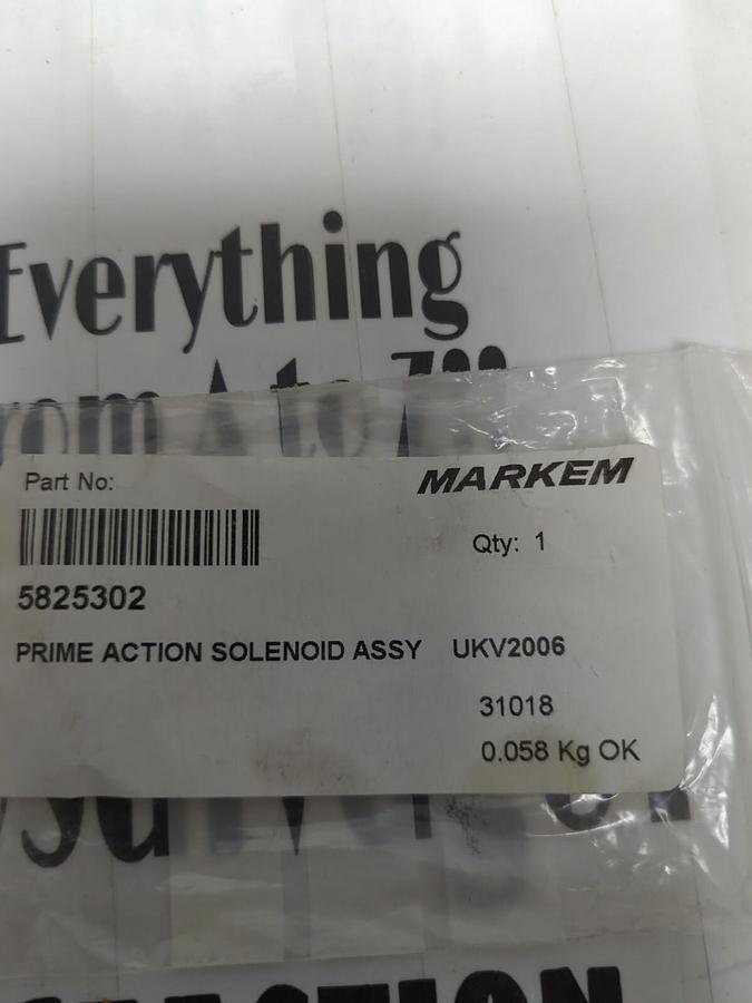MARKEM SMC,5825302,PRIME ACTION SOLENOID ASSEMBLY NOS
