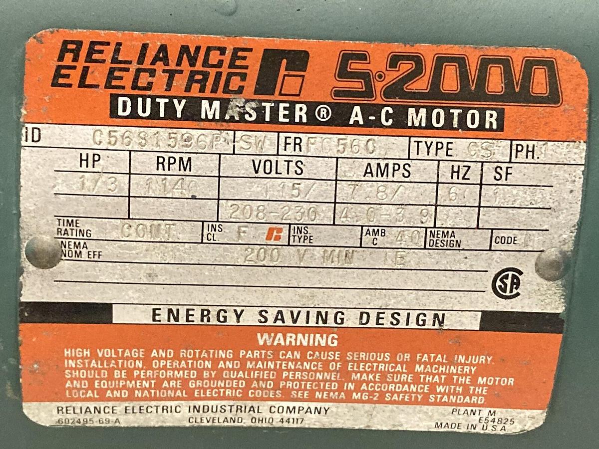 Used Lightnin Vektor,V6P25K,3-Phase Mixer 1/3Hp