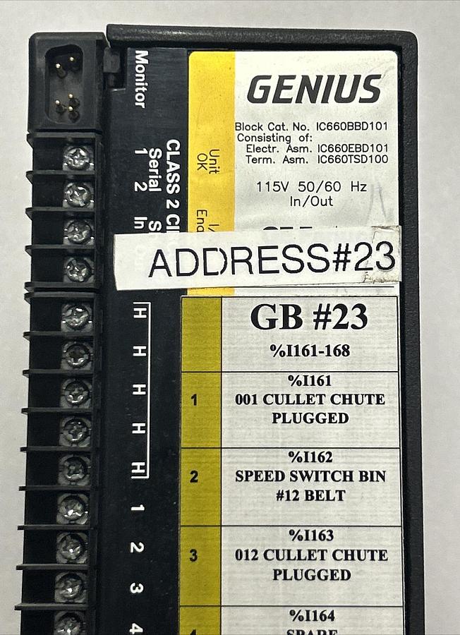 Used GE FANUC,IC660BBD101,GENIUS BLOCK I/O MODULE