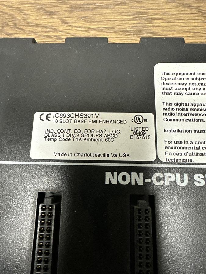 Used GE Fanuc,IC693CHS391M,10 Slot Base