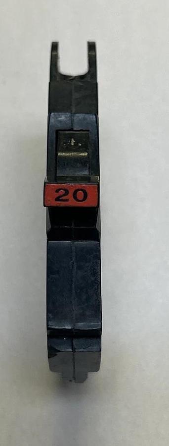 Used FEDERAL PACIFIC,NC120,CIRCUIT BREAKER 20A 120/240V 1P