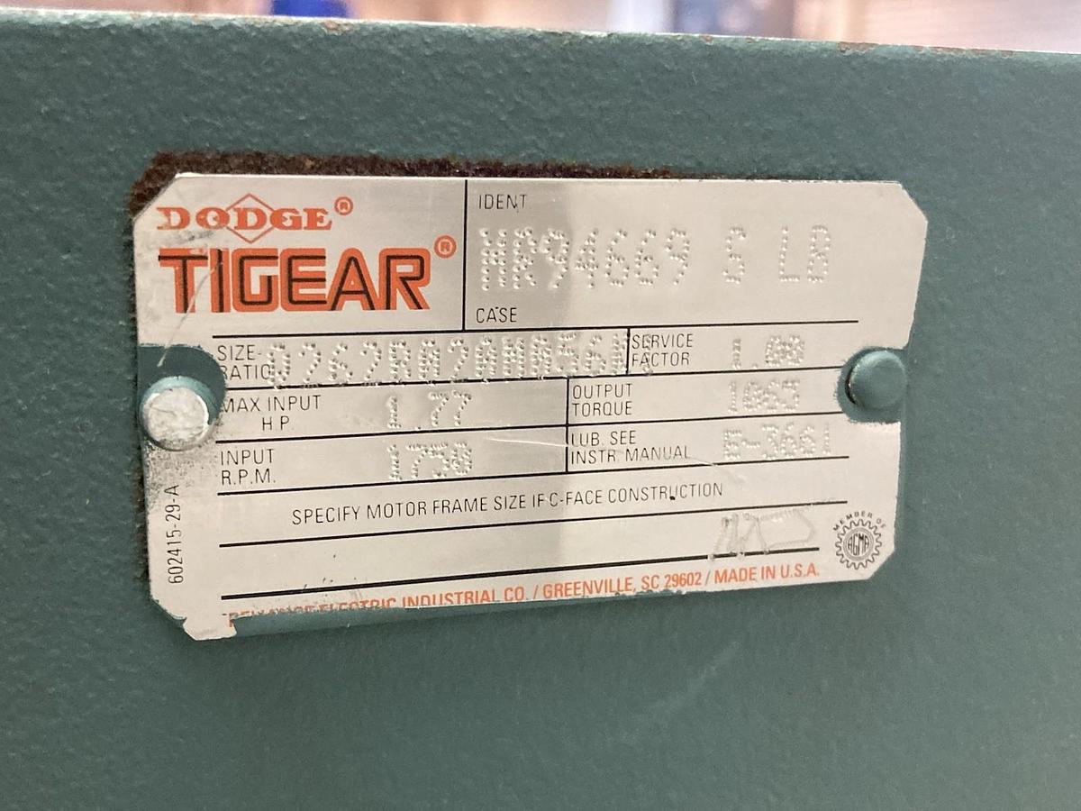 Dodge Tigear,MR94669 S LB,Gear Reducer 1750rpm 1.77Hp Q262BA20MA56KI
