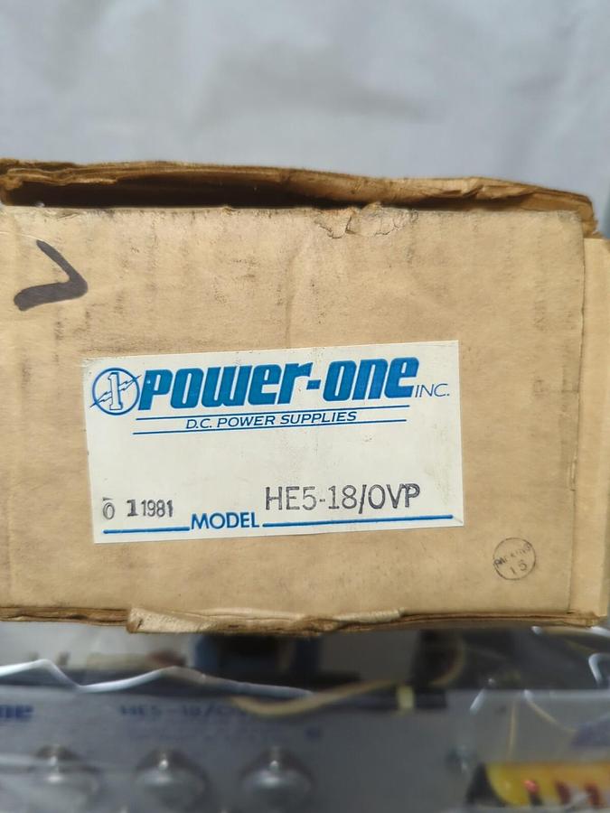 POWER-ONE,HE5-18/OVP,LEANEAR POWER SUPPLY 115/230VAC 5VDC 18 AMP NOS