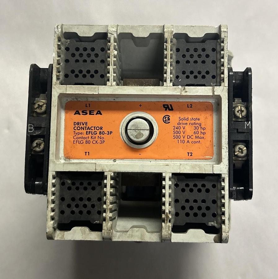 Used ABB,EFLG-80-3P,DRIVE CONTACTOR 80 AMP 3-POLE