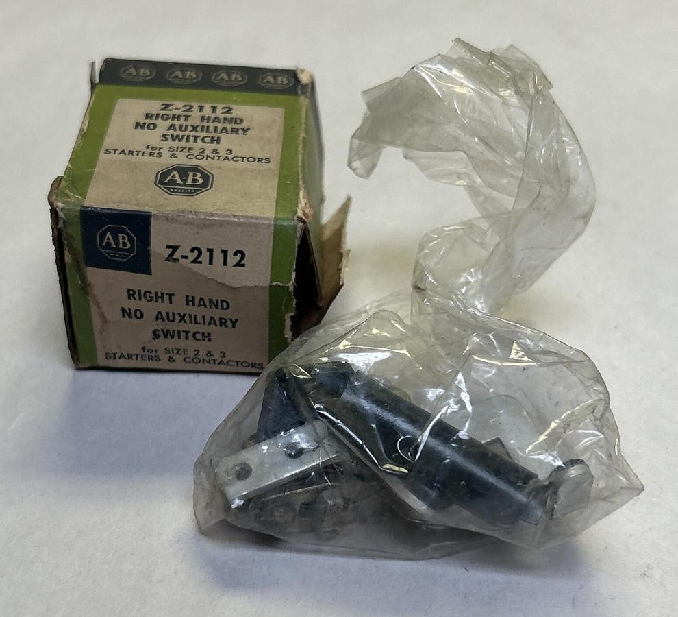 ALLEN BRADLEY,Z-2112,AUXILIARY SWITCH NOS