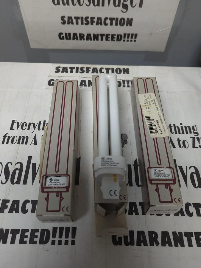 G.E. BIAX-D,F26DX/835,COMPACT FLUORESCENT LAMPS LOT OF 3 NOS
