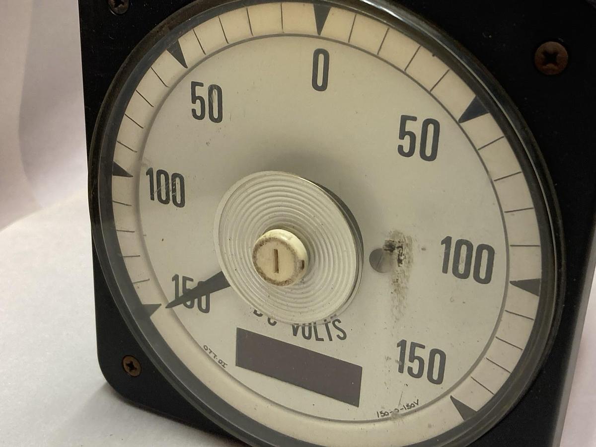 Used Crompton Instruments,150-0-150 Amps,Meter Panel Gauge Black Industrial Accessory