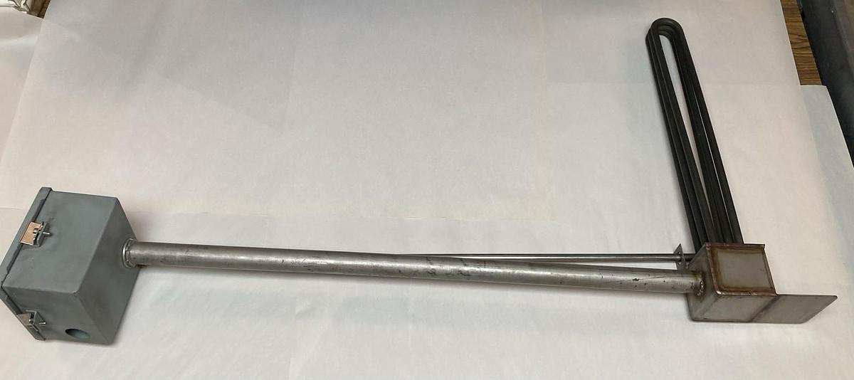 Used Watlow,OLNA22L3W,3-Phase Immersion Heater 240V 3kW