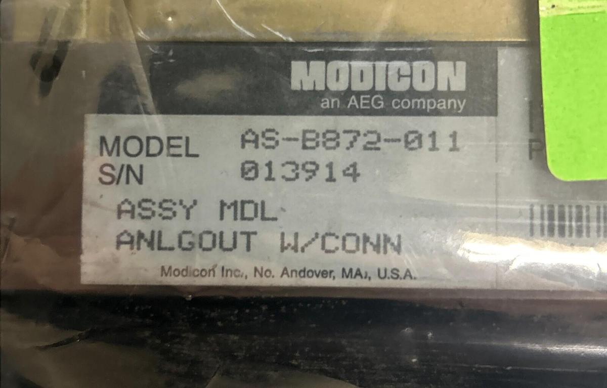 Used MODICON,AS-B872-011,VOLTAGE ANALOG OUTPUT MODULE REFURBISHED