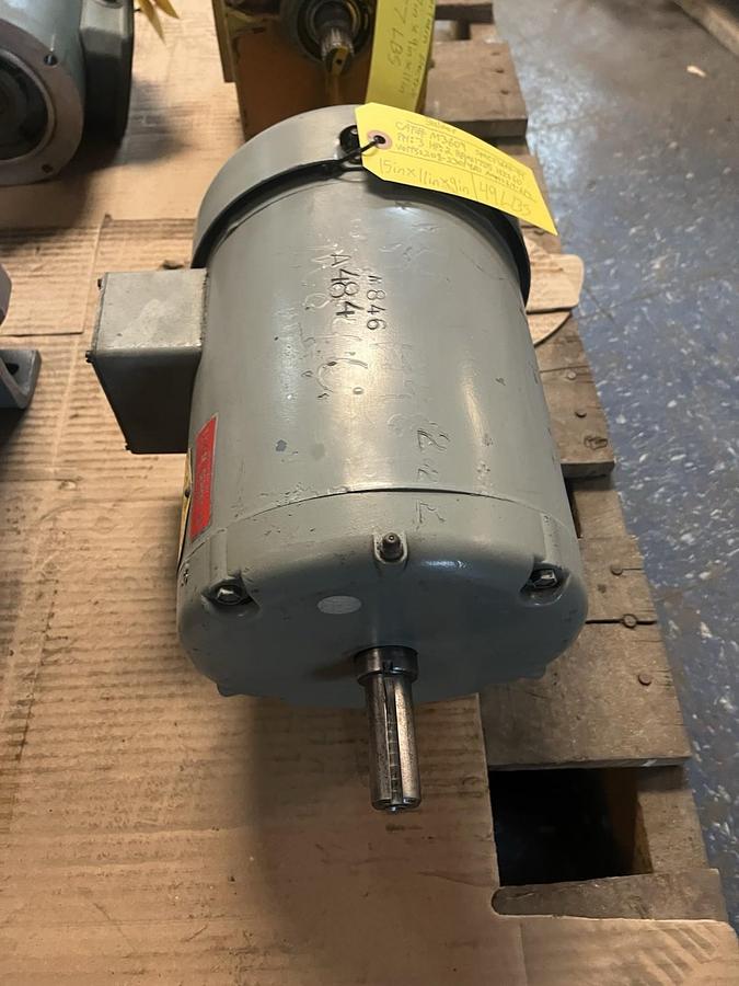 Used BALDOR,M3609,MOTOR 2HP 3PH 208-230/460V 1725RPM 184