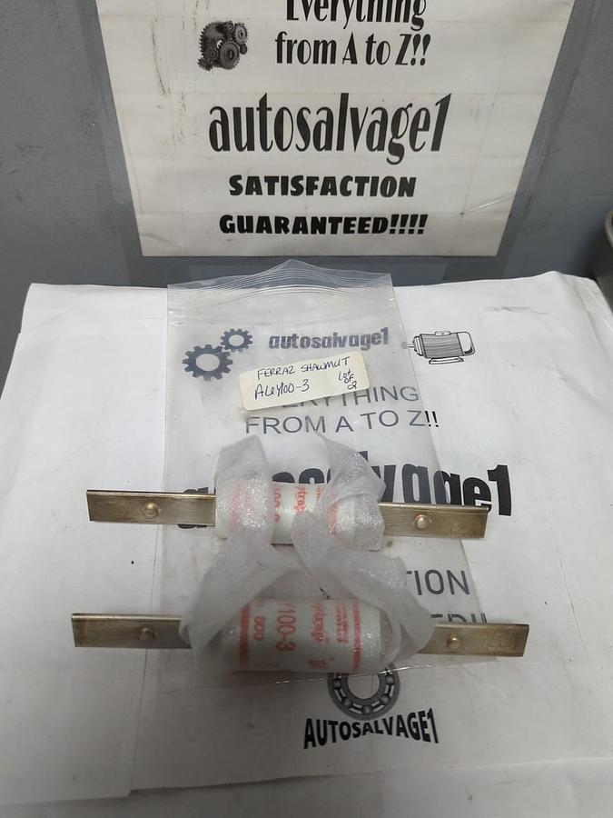 FERRAZ SHAWMUT,A6Y100-3,AMP TRAP 100 AMP FUSES LOT OF 2