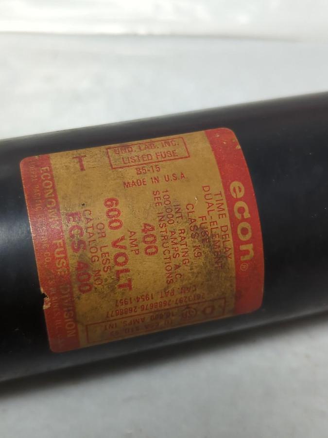 Used ECON,ECS-400,TIME-DELAY 400 AMP FUSE PRE-OWNED