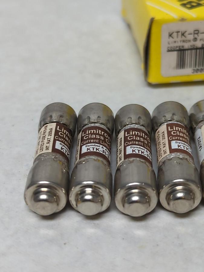 COOPER BUSSMANN,KTK-R-3,LIMITRON 2 AMP FUSES BOX OF 10 NOS