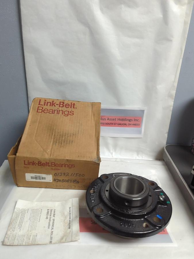 LINK BELT,BS223517,FLANGE MOUNT BEARING 4-BOLT BASE 2-3/16 INCH BORE NOS