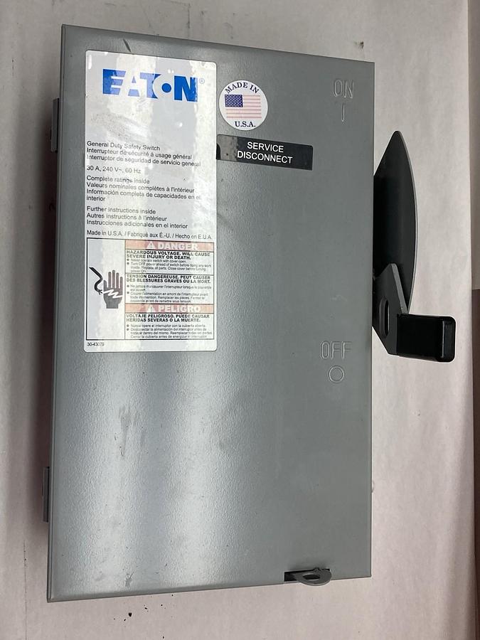 Eaton Cutler-Hammer,DG321NGB,General Duty Fuse Safety Switch