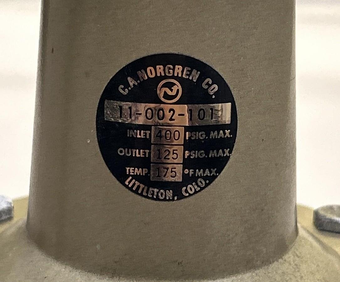 Used CA NORGREN,11-002-101,PRESSURE REGULATOR