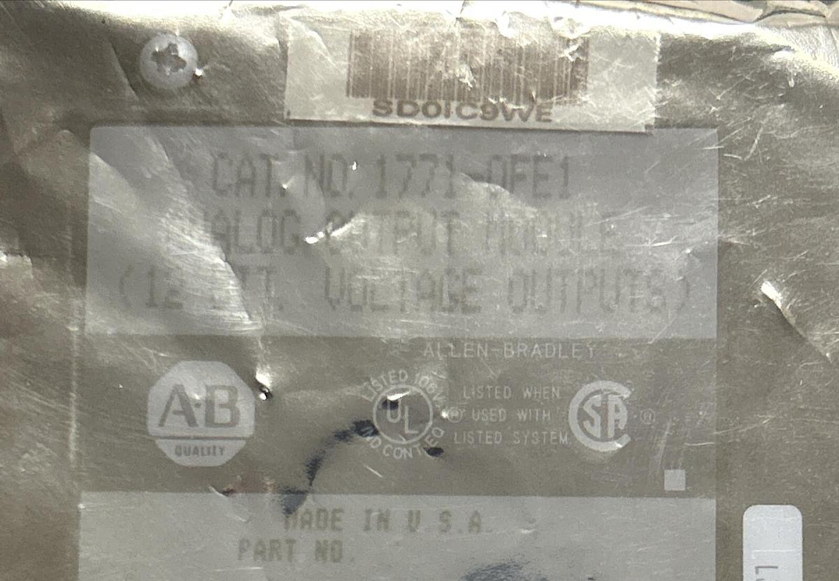 Used ALLEN BRADLEY,1771-OFE1,OUTPUT MODULE REFURBISHED