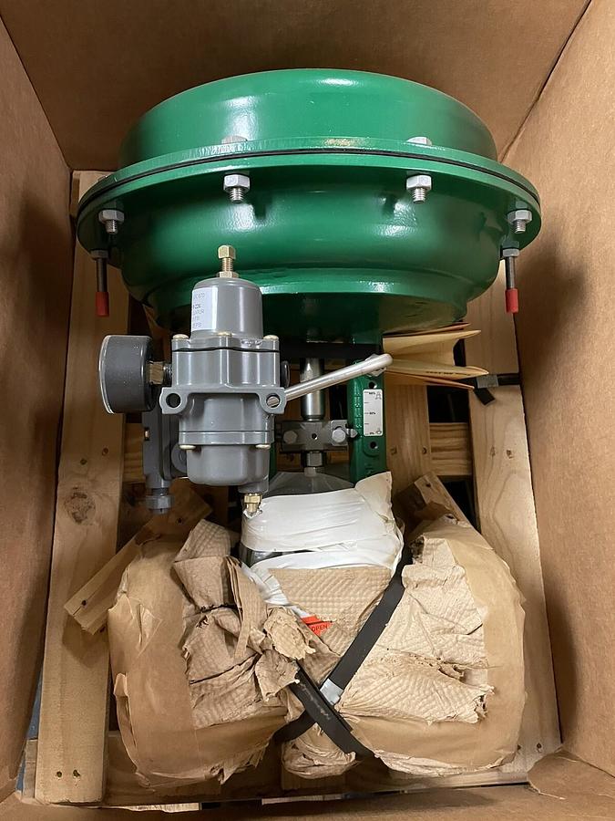 Used EMERSON FISHER,NPS-3-GX,DEGREASE 3” SS GLOBE VALVE 3660