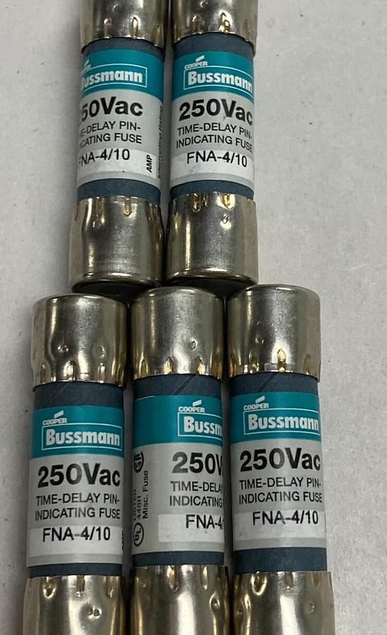 Cooper Bussmann,FNA-4/10,Fuse Lot Of 5
