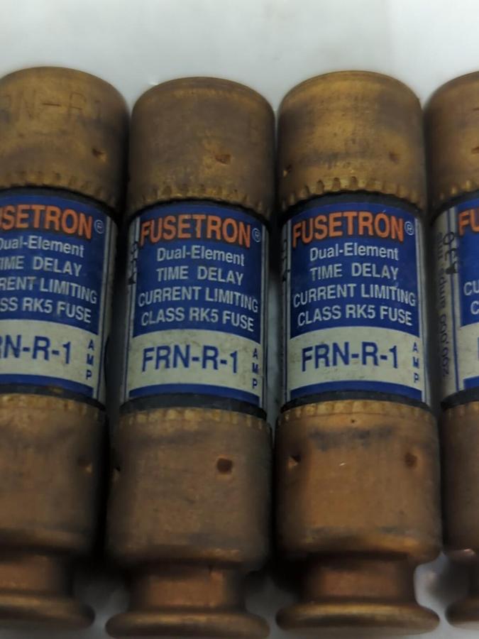 COOPER BUSSMANN,FRN-R-1,FUSETRON 1 AMP FUSE LOT OF 4 NOS