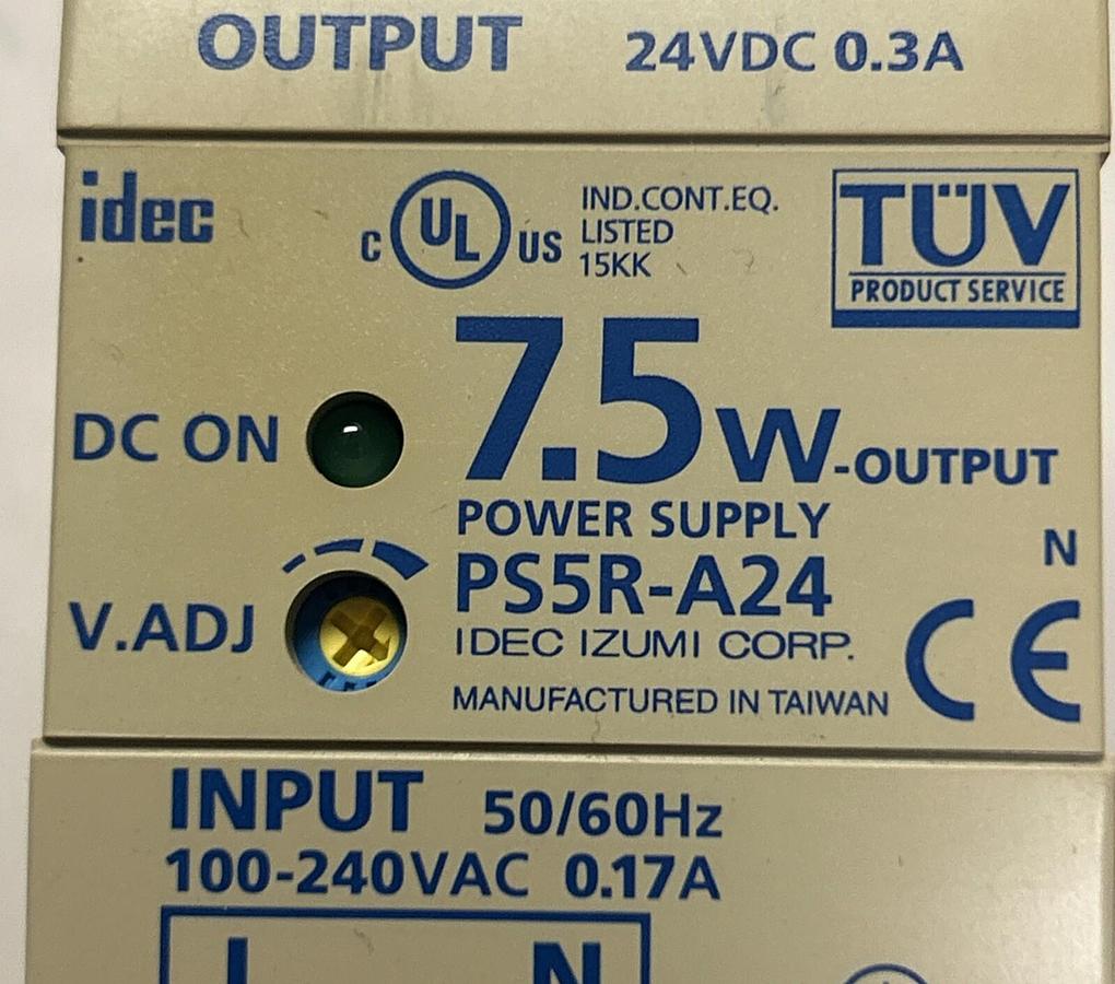 Used IDEC,PS5R-A24,POWER SUPPLY