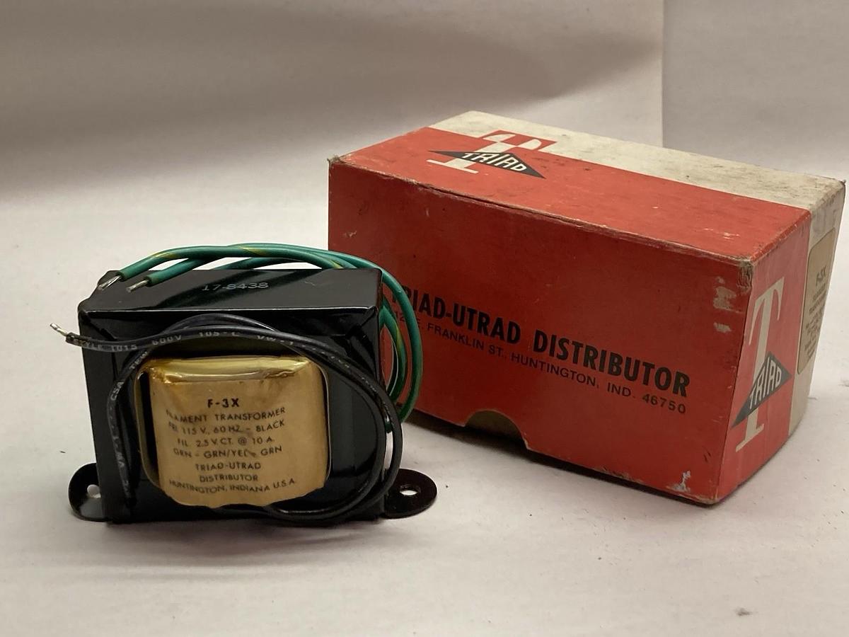 Triad,F-7X,Filament Transformer Pri.-115V Sec. 2.5VCT