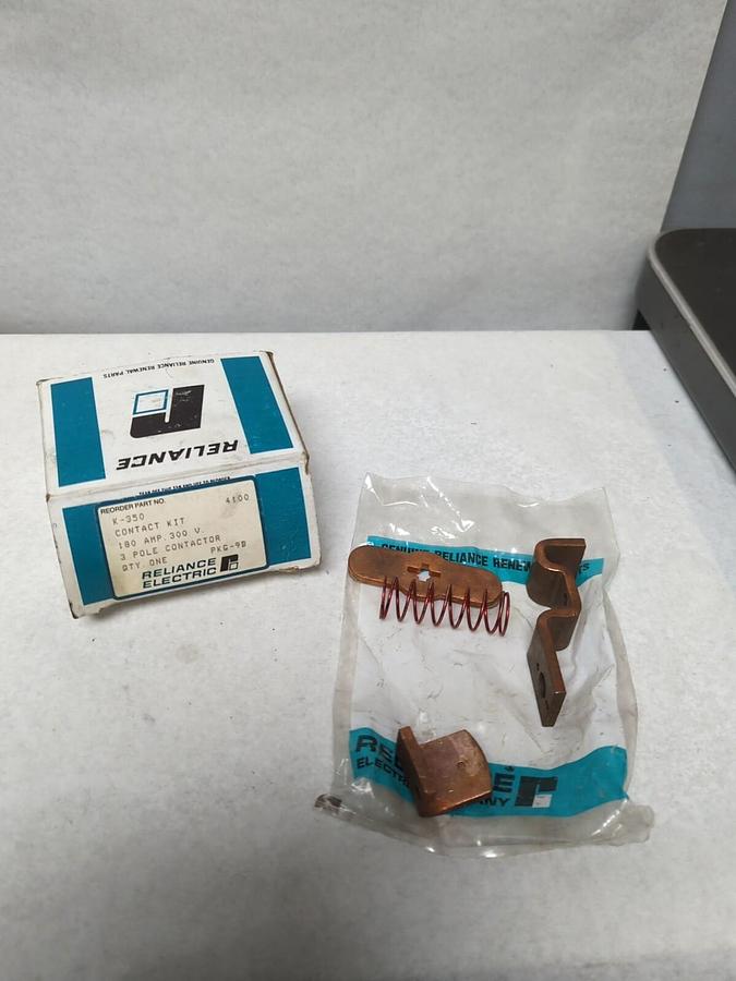 RELIANCE ELECTRIC,K-350,CONTACT KIT 180 AMP 300V 3-POLE NOS